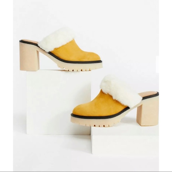 Free People Shoes - Free People Tan suede Marla Mule